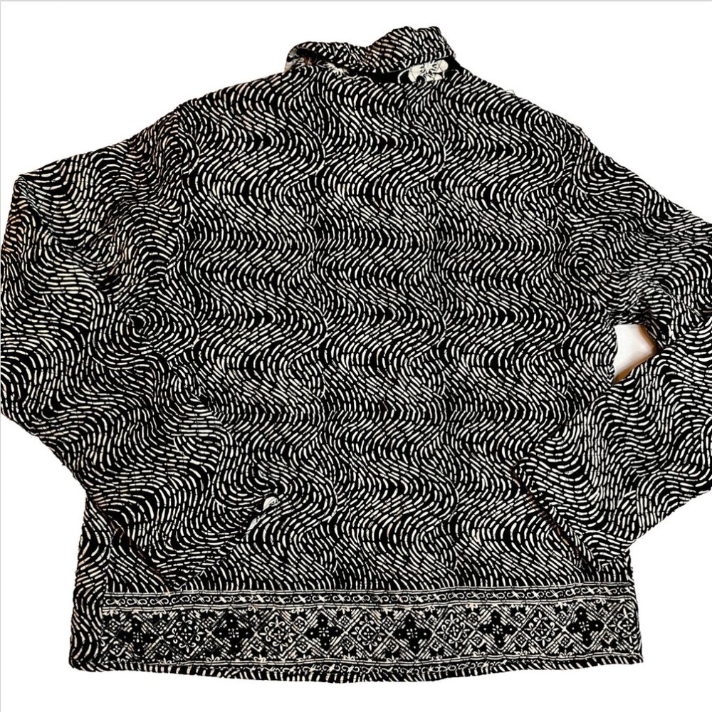 Reversible Floral Quilted Jacket Patchwork Casual… - image 4